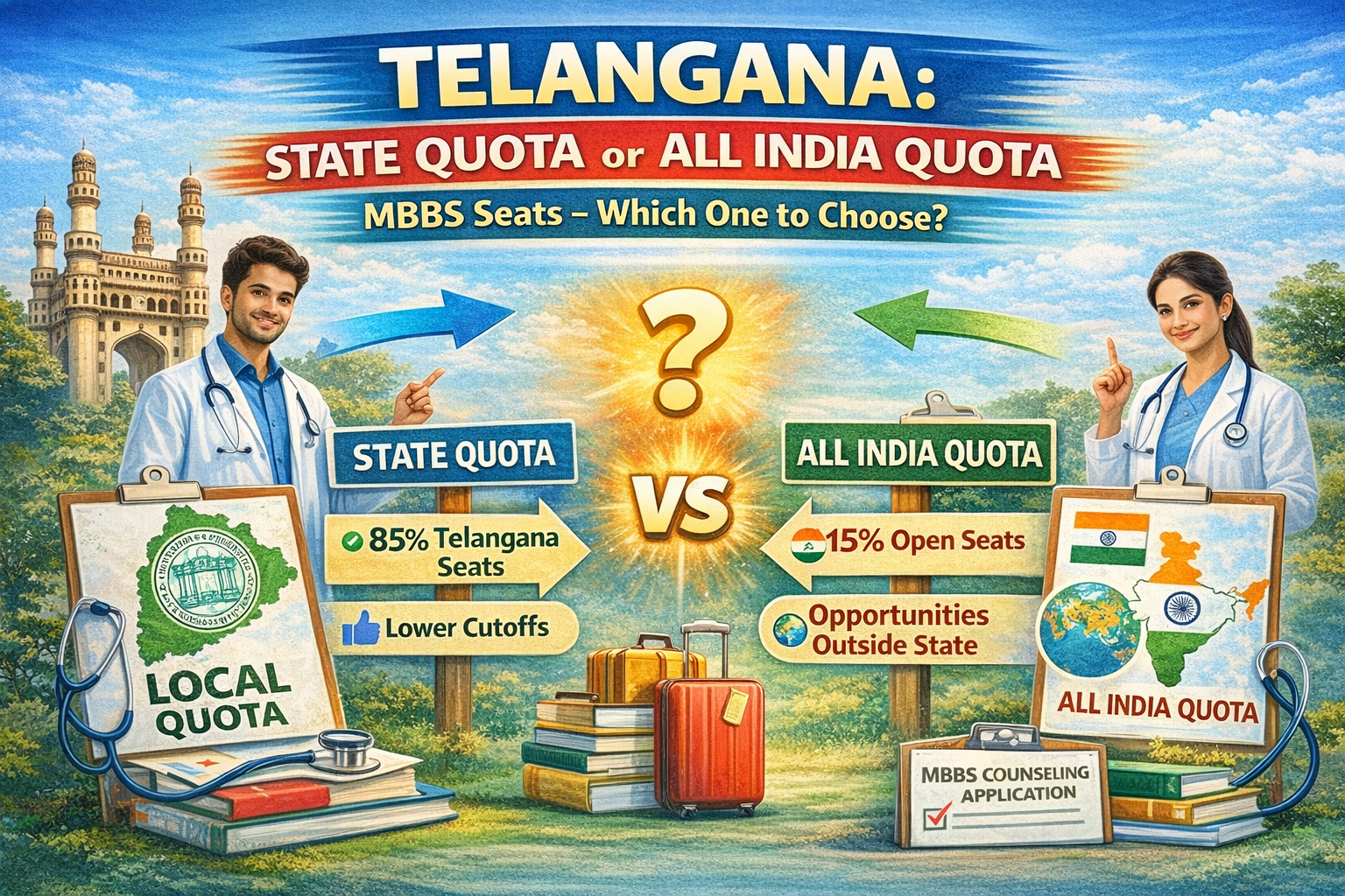 Telangana: State Quota or All India Quota MBBS Seats — Which One to Choose?